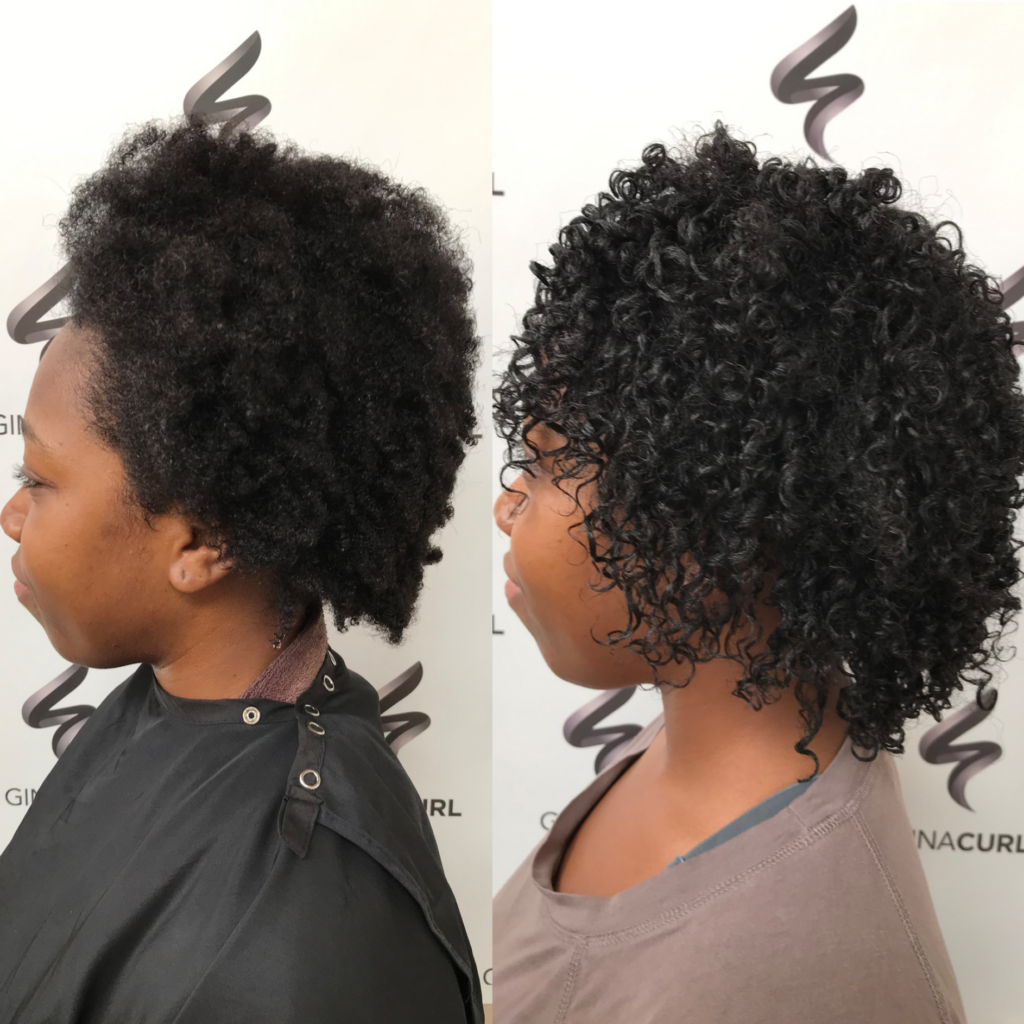ginacurl before after client