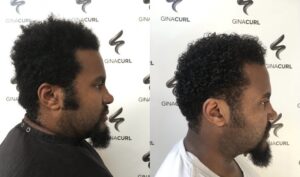 GinaCurl Curl Reformer before and after