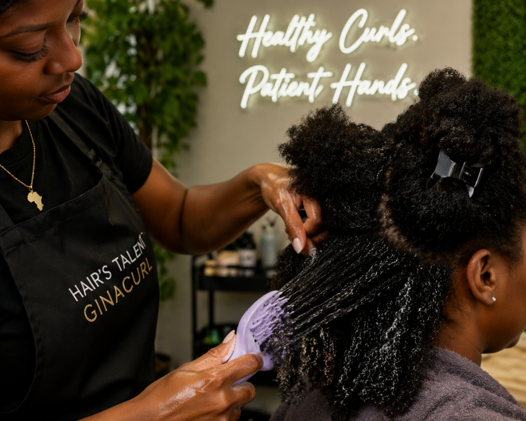 gentle comb out and detangling services